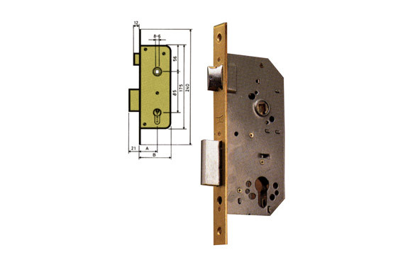 CERRADURA EMBUTIR SERIE 1600 1601/2-40