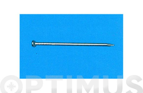 PUNTA HIERRO CABEZA PLANA ZINCADA 2X40 MM