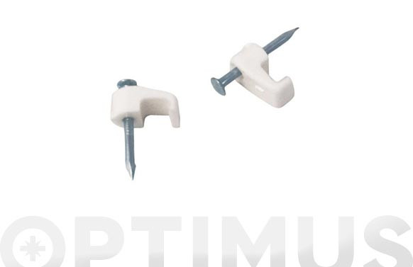 GRAPA PLASTICO CABLE PLANO 5,4X3,3 MM