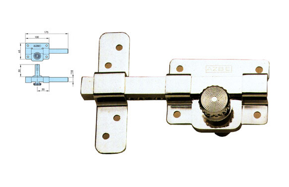 CERROJO BULONES CON BOTON AZBE 5 /100-HN