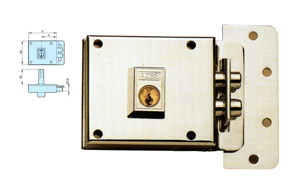 CERRADURA CON 2 BULONES AZBE 6-0/100D-HN
