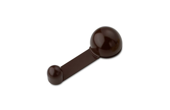 TOPE RETENEDOR ADHESIVO GIRATORIO (BL 1U) MARRON