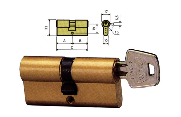 CILINDRO E LATON LLAVE SERRETA 30-30