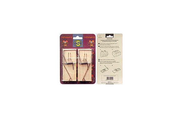 RATONERA TABLA MADERA PEQUEÑA N.1 BLISTER 2U