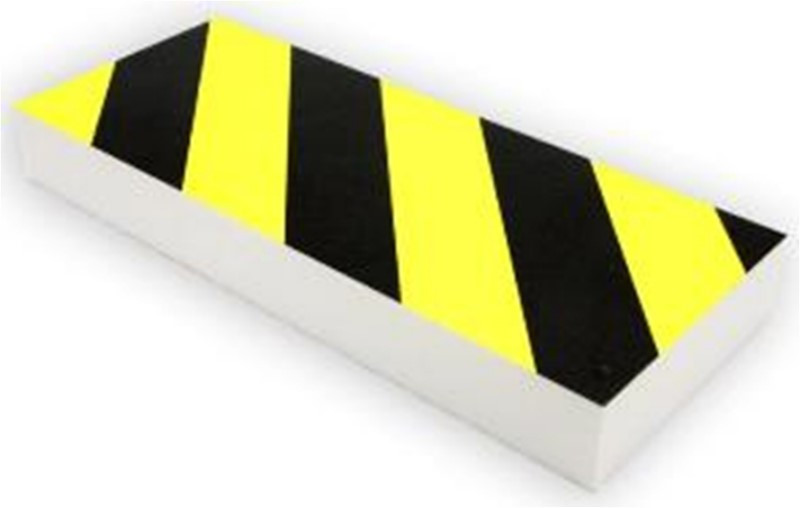 PROTECTOR APARCAM. PLANO 380X150X45MM ESPUMA POLIETILENO NEG 