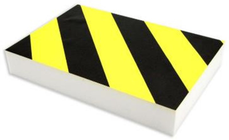 PROTECTOR APARCAM. PLANO 295X195X45MM ESPUMA POLIETILENO NEG 