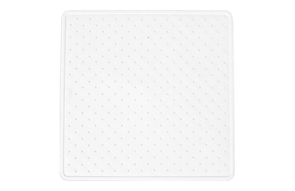 ALFOMBRA DUCHA CAUCHO NATURAL 54 X 54 CM BLANCA