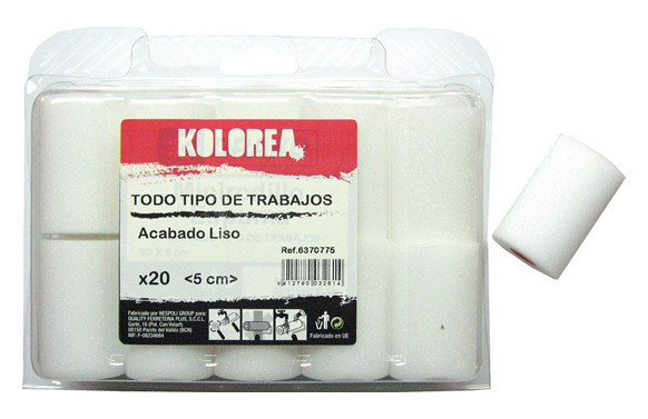 MINI RODILLO RECAMBIO ESPUMA 5 CM (20UND)