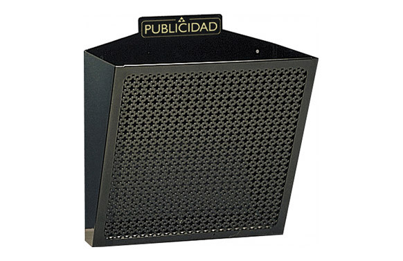 CESTA PUBLICIDAD CLASICO REJILLA NEGRA