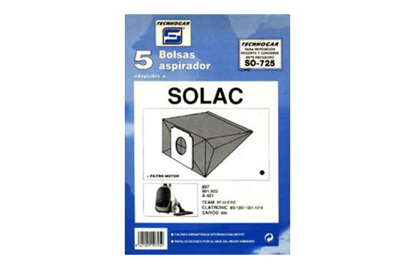 BOLSA ASPIRADOR SOLAC 901-903-401-897 5 UDS