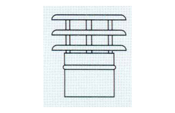 DEFLECTOR LINEA ESTANCA Ø120 BLANCO