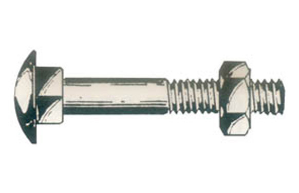 TORNILLO DIN 603 ZIN 4,6 +TUERCA 8X 40