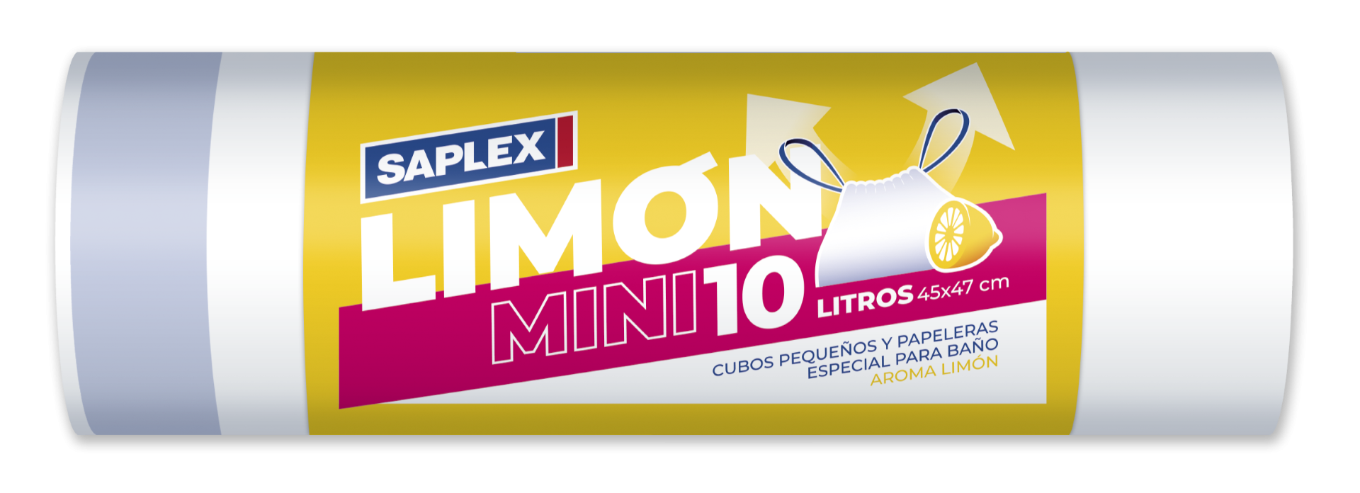 BOLSA BASURA 10 L (20 UDS) CIERRA FACIL LIMON MINI 45X47CM