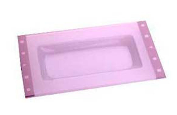 BANDEJA CRISTAL 19X30 GRIS