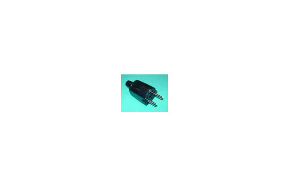 CLAVIJA BIP PVC 10/16A 250V C/TT-NEGRA