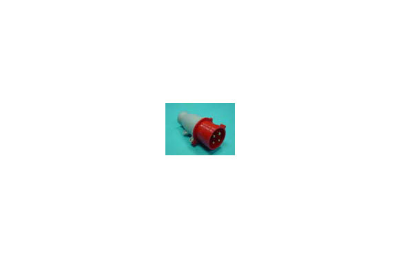 CLAVIJA CETAC AEREA 3P+T 32A 400V-GRIS/ROJO