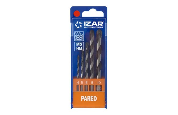 BROCA PARED STANDARD CILINDRICA METAL DURO JUEGO 1485- 4 A 10 MM 5 UNIDADES