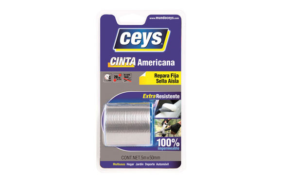 CINTA AMERICANA TACKCEYS GRIS 5X50