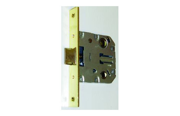 PICAPORTE UNIFICADO FRENTE RECTO 47 MM LATONADO