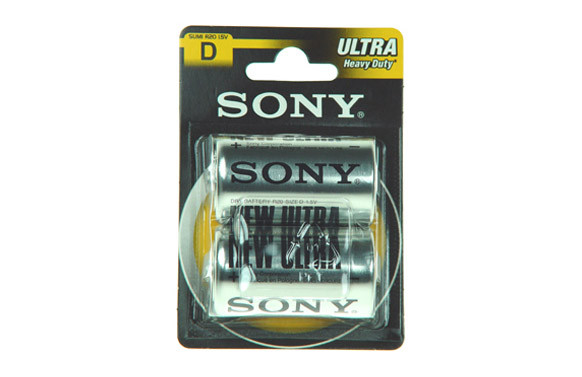 PILA SALINA 1,5 V SONY R-20 BL.2 U
