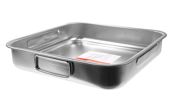 BANDEJA HORNO INOX ANTIADHERENTE AMBIT 32X32 CM