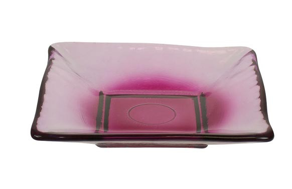 CENTRO CUADRADO JAPONES FUCSIA 22 CM
