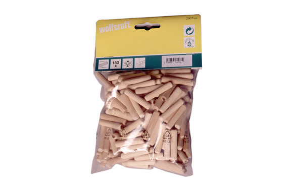 ESPIGA MADERA ENSAMBLAR 8 MM X 40 MM - 150 UNIDADES