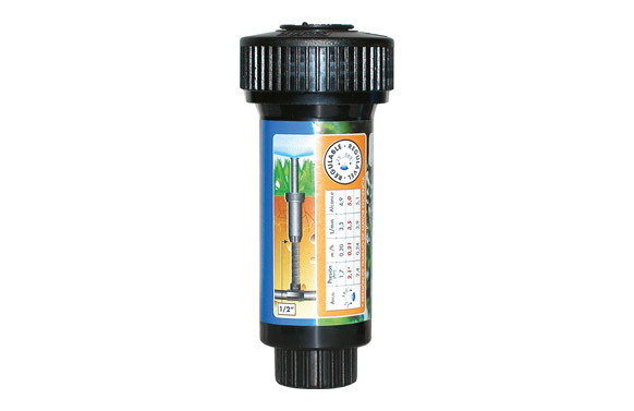 DIFUSOR 6 CM CON BOQUILLA REGULABLE DE 25º A 360º ALCANCE DE 2 A 5 M.