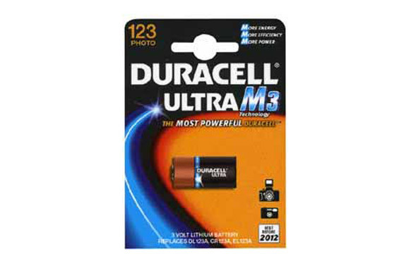 PILA FOTOGRAFIA DURACELL 123 B1 ULTRA M3