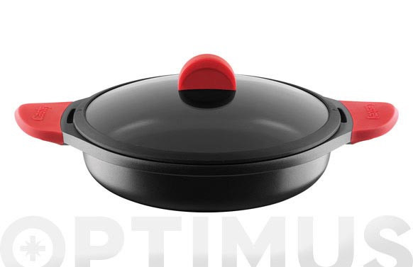 RUSTIDERA ALUMINIO FUNDIDO CON TAPA INDUCTION 28 CM