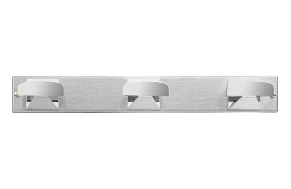 COLGADOR TRIPLE CON TORNILLO (BL 1U) CROMADO