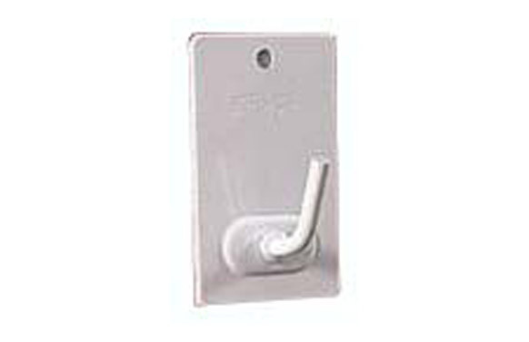 PERCHA MEDIANA ADHESIVA 3 UDS BLANCO LACADO