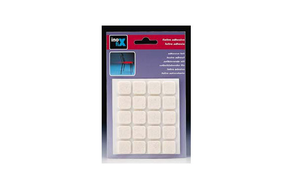 FIELTRO ADHESIVO PATA MUEBLE (BL) Ø17X17MM MARRON