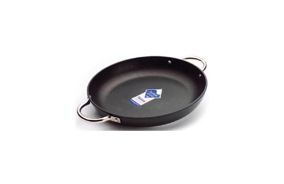 PAELLERA ALUMINIO FUNDIDO MANGO ACERO 28 CM