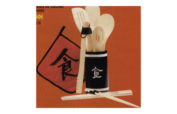 UTENSILIOS COCINA EN BOTE BAMBOO