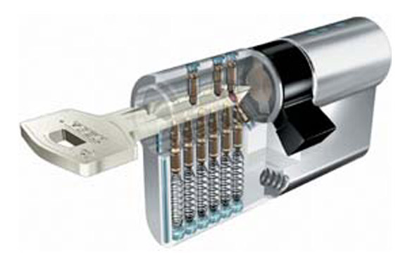 CILINDRO TX80 LATON LLAVE PUNTOS 30-40