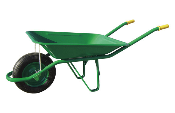CARRETILLA METALICA VERDE C1/650-60 L RUEDA NEUMATICA