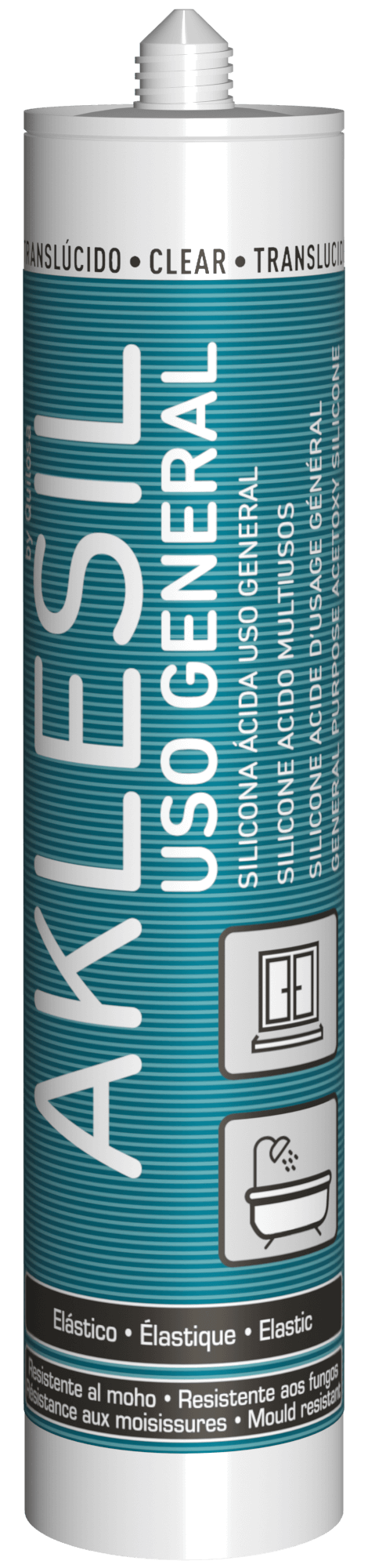 SILICONA AKLESIL 280 ML-TRANSLUCIDO