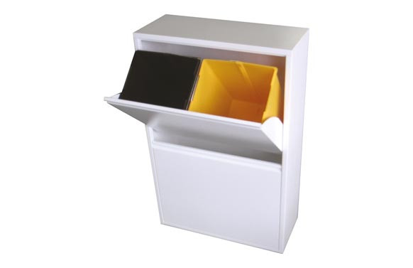 Contenedor basura ecologico 4 dep. blanco 9606433