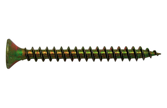 TIRAFONDO CABEZA PLANA POZI BICROMATADO 5,0X40 MM