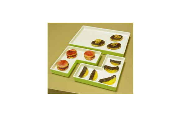 BANDEJA APERITIVO CUADRADO (SET3U) VERDE