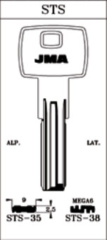 LLAVE SEGURIDAD ALPACA PUNTOS STS-35