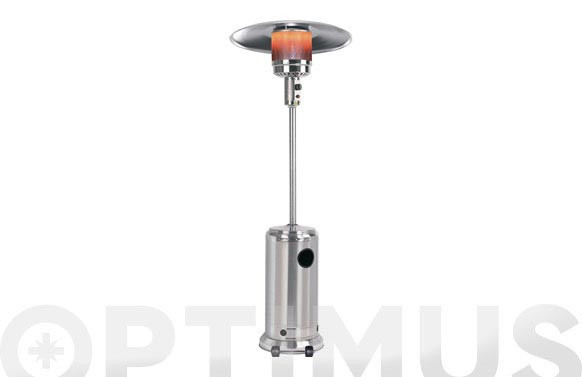 ESTUFA DE EXTERIOR A GAS CON RUEDAS INOX