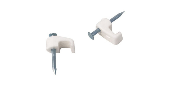 GRAPA PLASTICO CABLE PLANO 3,9X2,2 MM