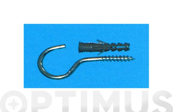 TACO + HEMBRILLA ABIERTA ZINCADA 20X90 MM
