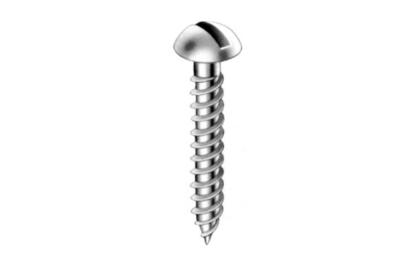 TIRAFONDO CABEZA REDONDA LATONADO 2,50X16 MM