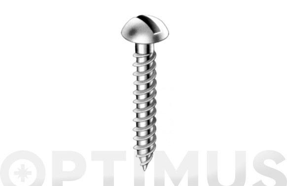 TIRAFONDO CABEZA REDONDA ZINCADO 4X30 MM