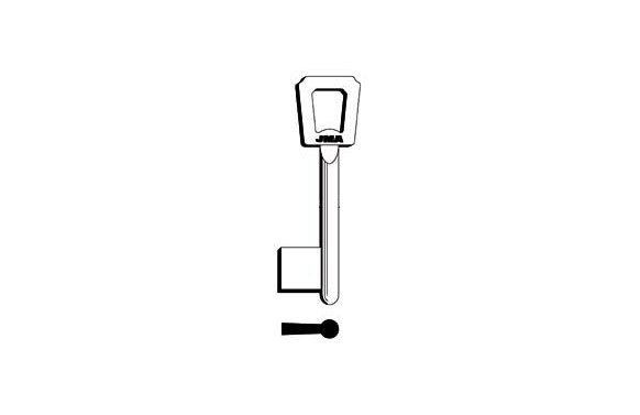 LLAVE GORJA LATON MACHO 17G