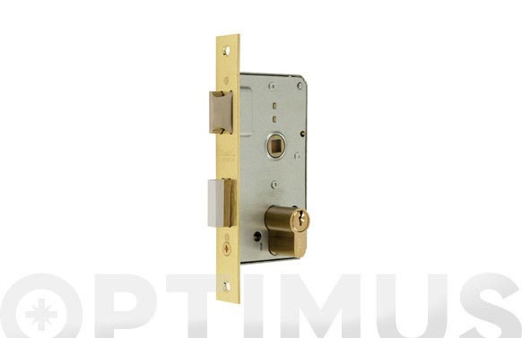 CERRADURA EMBUTIR SERIE 1500 1501 LATONADO 45