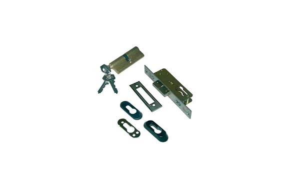 CERRADURA PUERTA METALICA SERIE 22102211-20 MM INOX